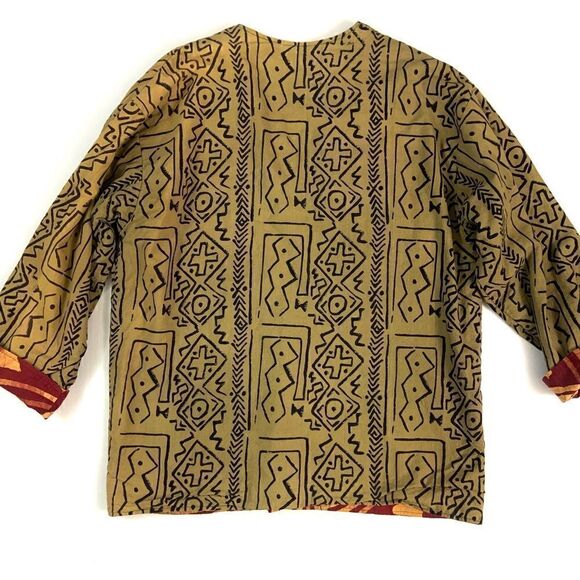 ARTISANāCottonāReversibleāBlockāPrintāJacket - Picture 10 of 11
